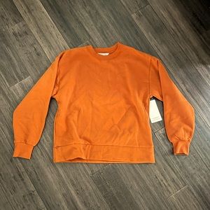NWT Athleta Crewneck Sweatshirt, terracotta, burnt orange